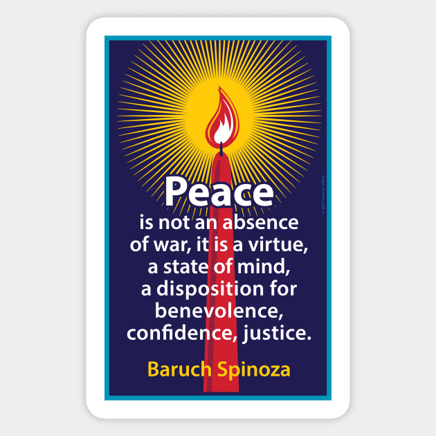 Peace Sticker by Mindscaping